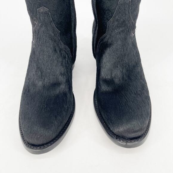 NWOB Old Gringo Black Mayra Hair on Hyde Leather Tall Western Cowgirl Boot 6.5 - Picture 7 of 12